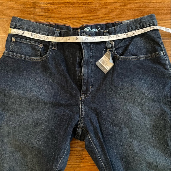 NWT Eddie Bauer Fleece Lined Classic Straight Flex Winter Jeans - Picture 2 of 10